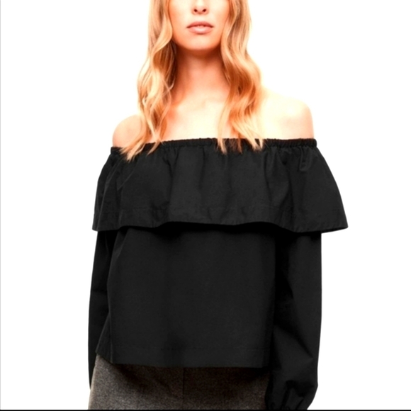 Aritzia Wilfred Morel Cotton Off Shoulder Blouse - Picture 8 of 8